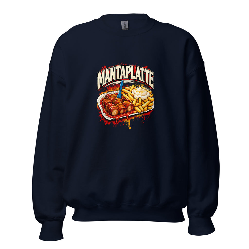 Mantaplatte – Sweatshirt – großer Frontdruck