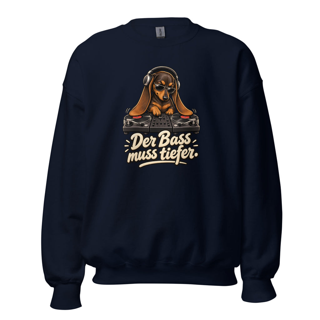 DJ Dackel – Sweatshirt – großer Frontdruck
