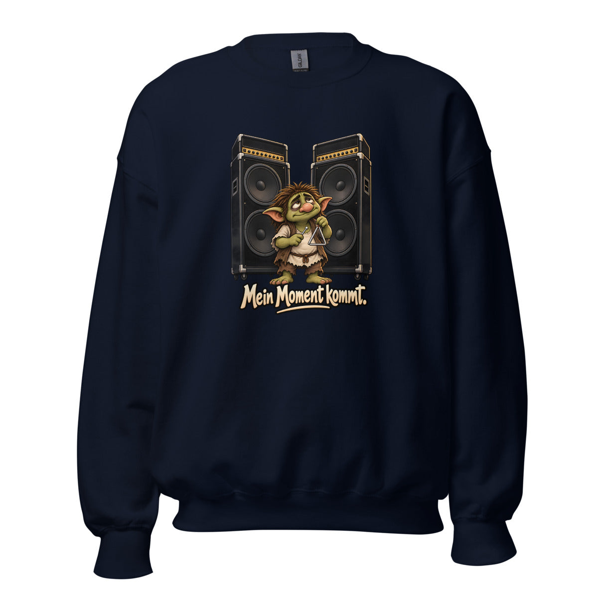 Triangel-Troll – Sweatshirt – großer Frontdruck