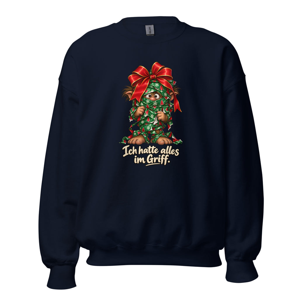 Geschenkpapier-Endgegner – Sweatshirt – großer Frontdruck