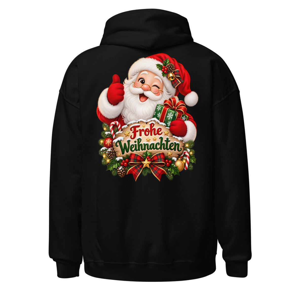 Weihnachtsmann mit Schriftzug. – Unisex Heavy Blend Hoodie | Gildan 18500
