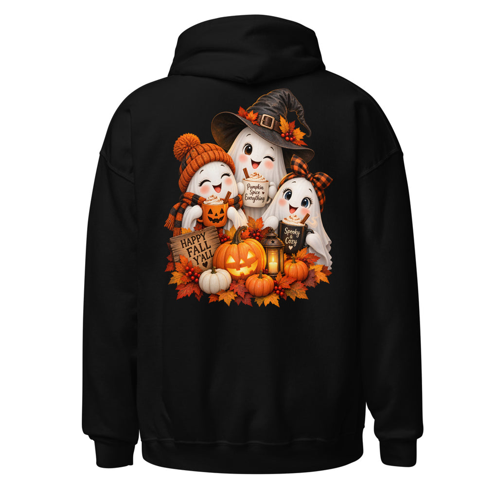 Geistergruppe mit Herbstgetraenken. – Unisex Heavy Blend Hoodie | Gildan 18500