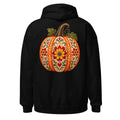 Folk-Art-Kuerbis mit Blumenmuster. – Unisex Heavy Blend Hoodie | Gildan 18500