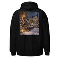 Laternengarten in der Winternacht – Hoodie – großer Rückendruck