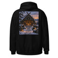 Wikingerhalle zur Wintersonnenwende – Hoodie – großer Rückendruck