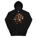 Espresso Monster - Unisex Hoodie in Schwarz - tatsächlicher Printful-Druck