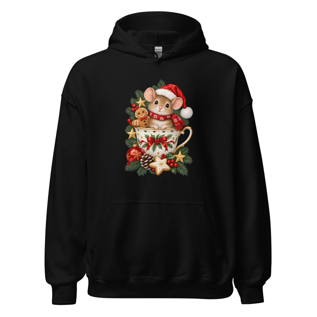 Weihnachtsmaus – Hoodie – großer Frontdruck