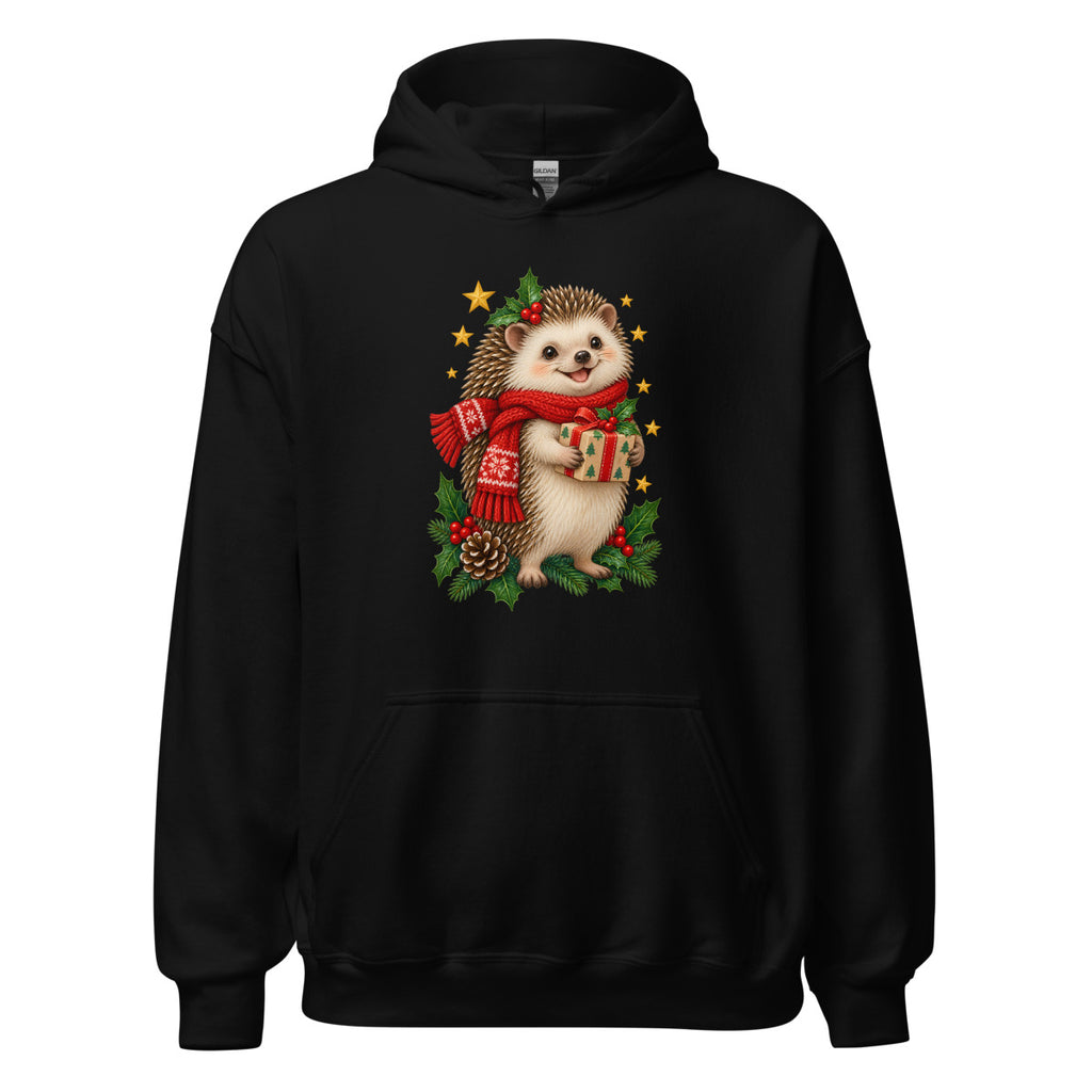 Weihnachtsigel – Hoodie – großer Frontdruck