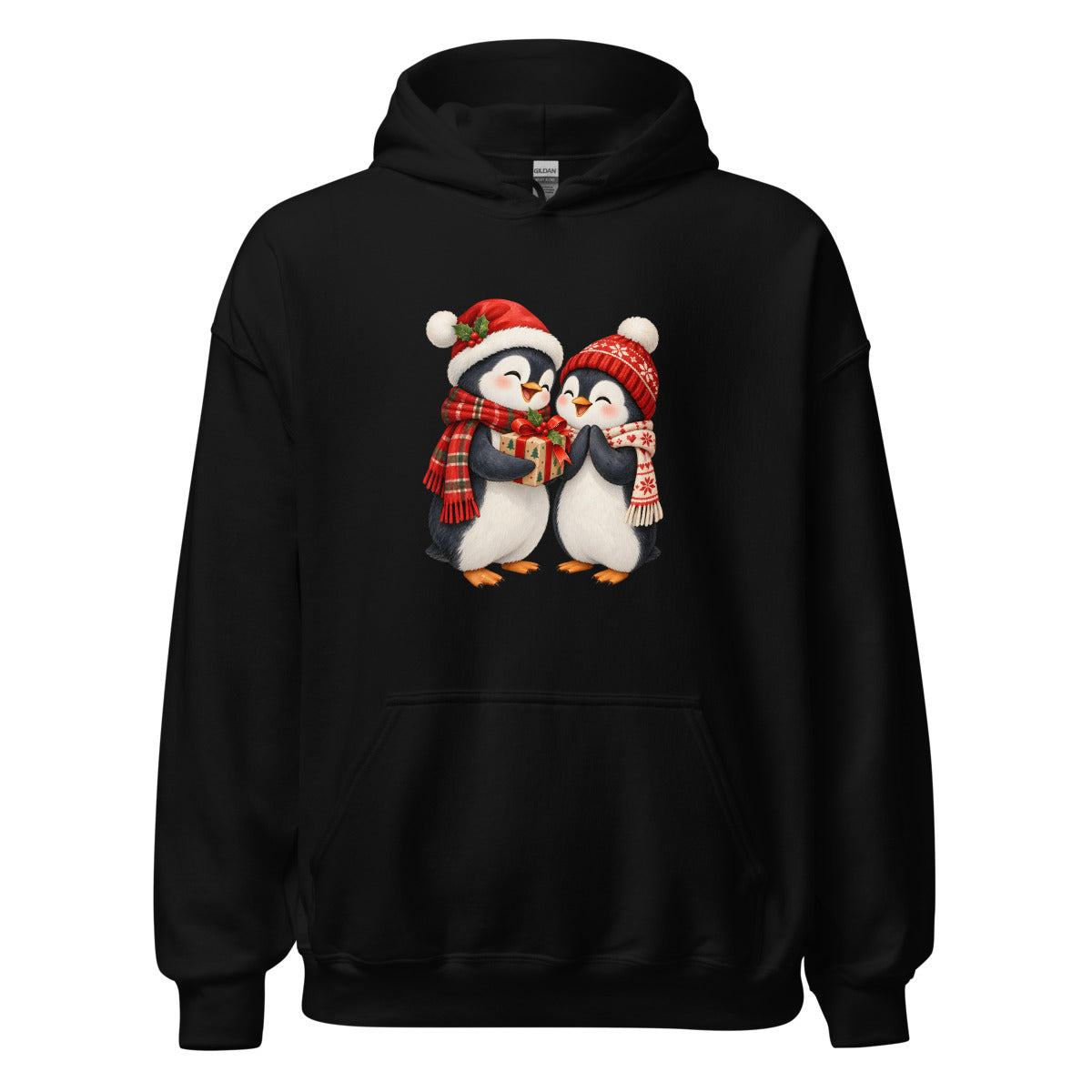 Pinguinfreude – Hoodie – großer Frontdruck