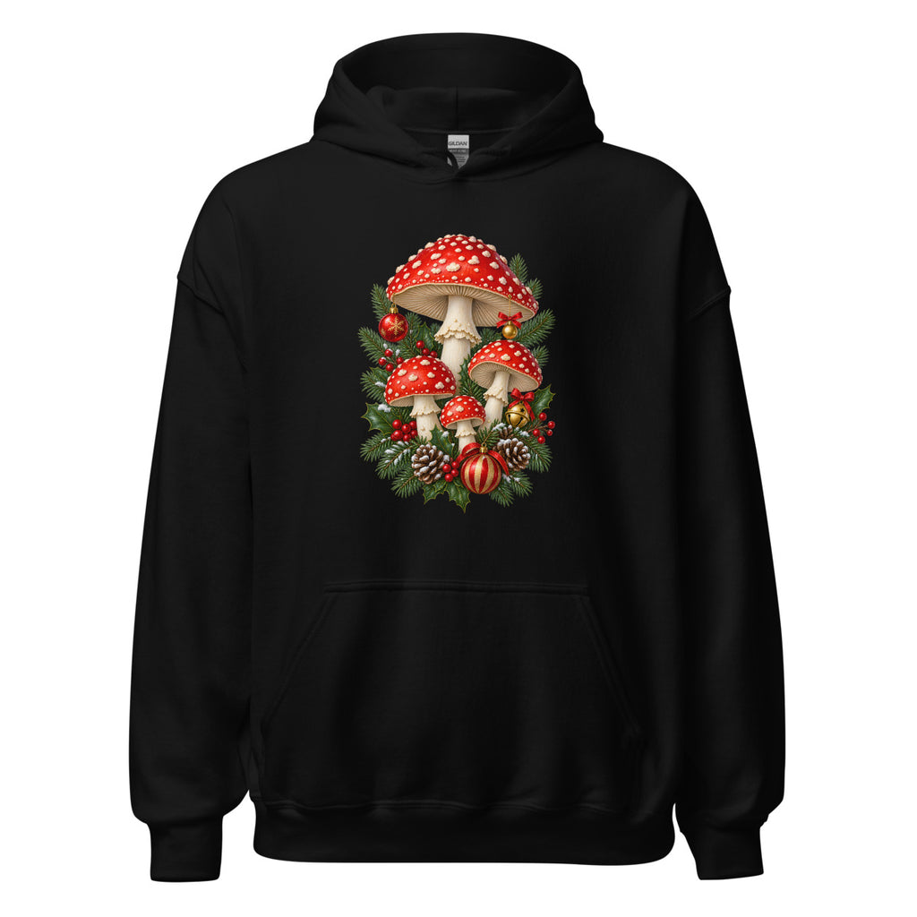 Festlicher Waldpilz – Hoodie – großer Frontdruck