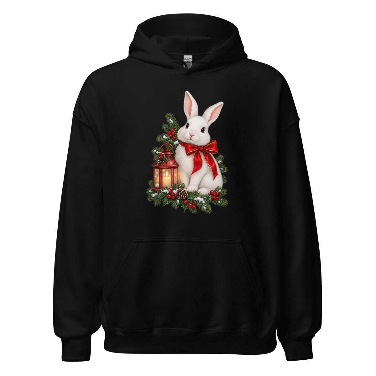 Schneehase – Hoodie – großer Frontdruck