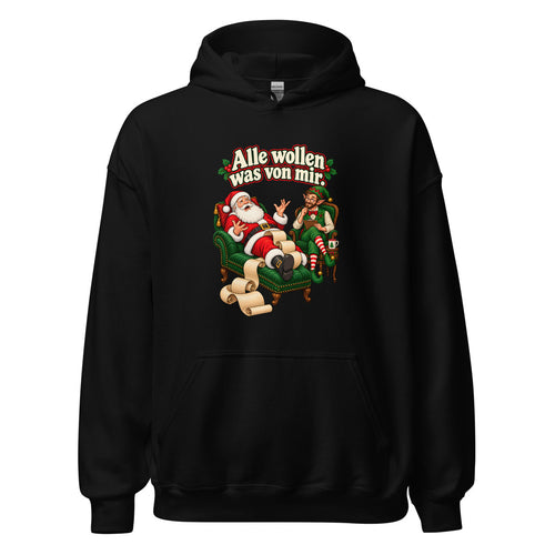 Alle wollen was von mir. – Hoodie – großer Frontdruck