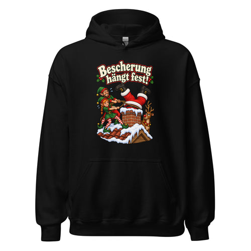 Bescherung hängt fest! – Hoodie – großer Frontdruck