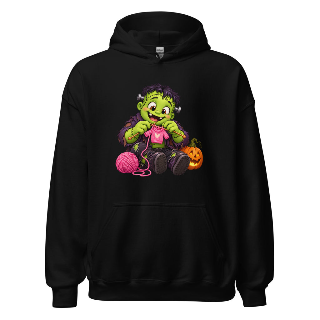 Strickmonster mit Herz – Hoodie – großer Frontdruck