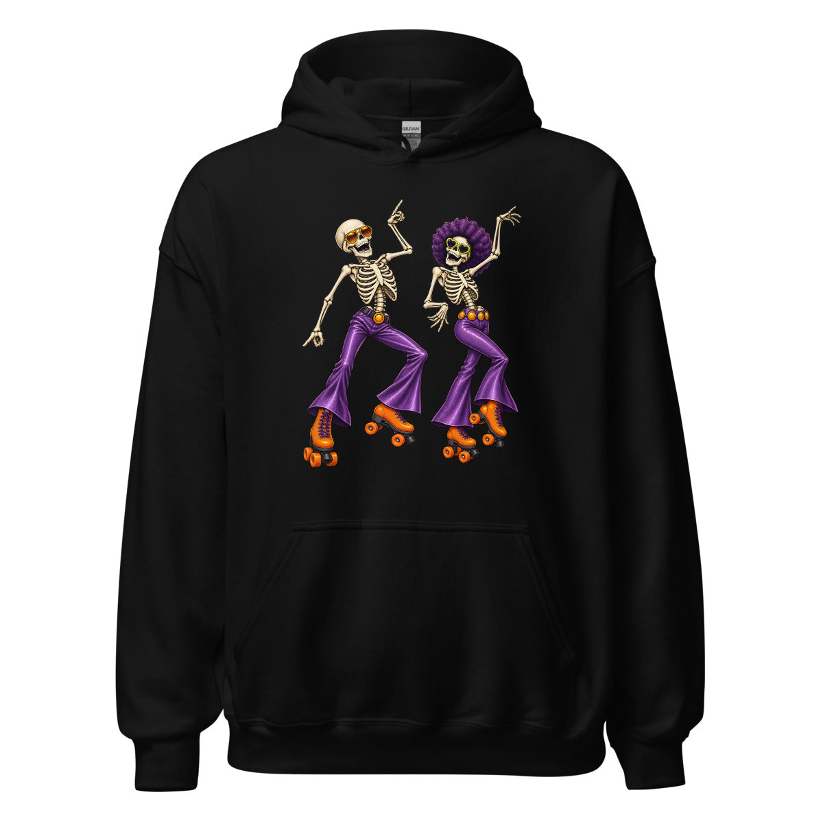 Disco bis auf die Knochen – Hoodie – großer Frontdruck