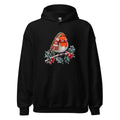 Rotkehlchen im Frost – Hoodie – großer Frontdruck