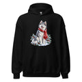 Husky im Winterwind – Hoodie – großer Frontdruck