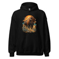 Bison im Sonnenuntergang – Hoodie – großer Frontdruck