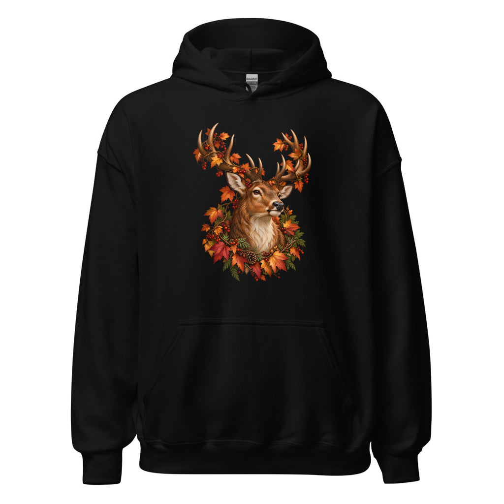 Hirsch im Kupferlaub – Hoodie – großer Frontdruck