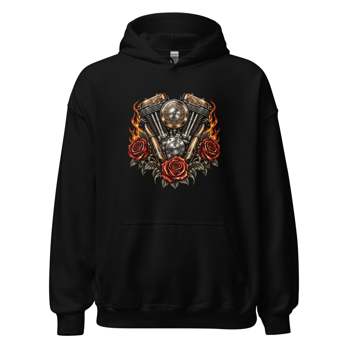 Benzin im Blut – Hoodie – großer Frontdruck