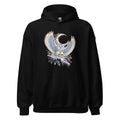 Schneeeule im Mondlicht – Hoodie – großer Frontdruck