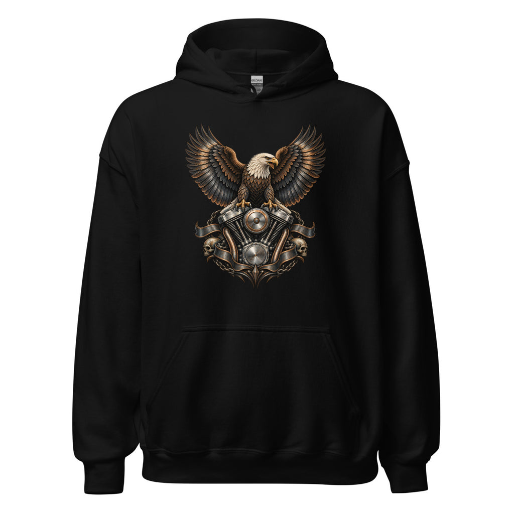 Adler der Landstraße – Hoodie – großer Frontdruck