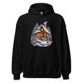Hütte im Schneetraum – Hoodie – großer Frontdruck
