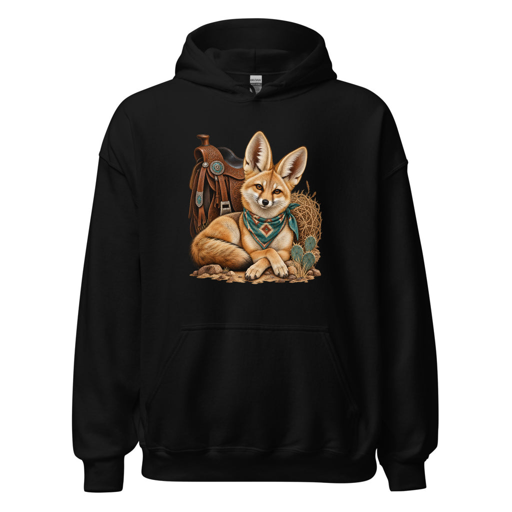 Wüstenfuchs auf Reise – Hoodie – großer Frontdruck