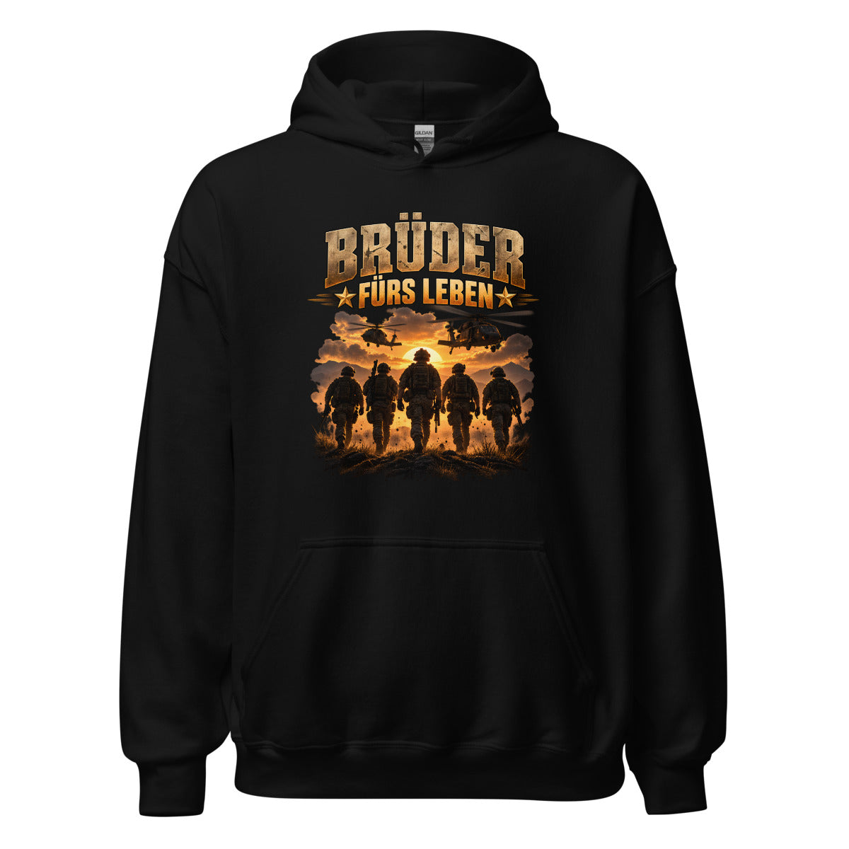 Brüder fürs Leben – Hoodie – großer Frontdruck