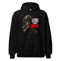 Soldat mit Totenschädel und Shushing-Geste – Hoodie – großer Frontdruck