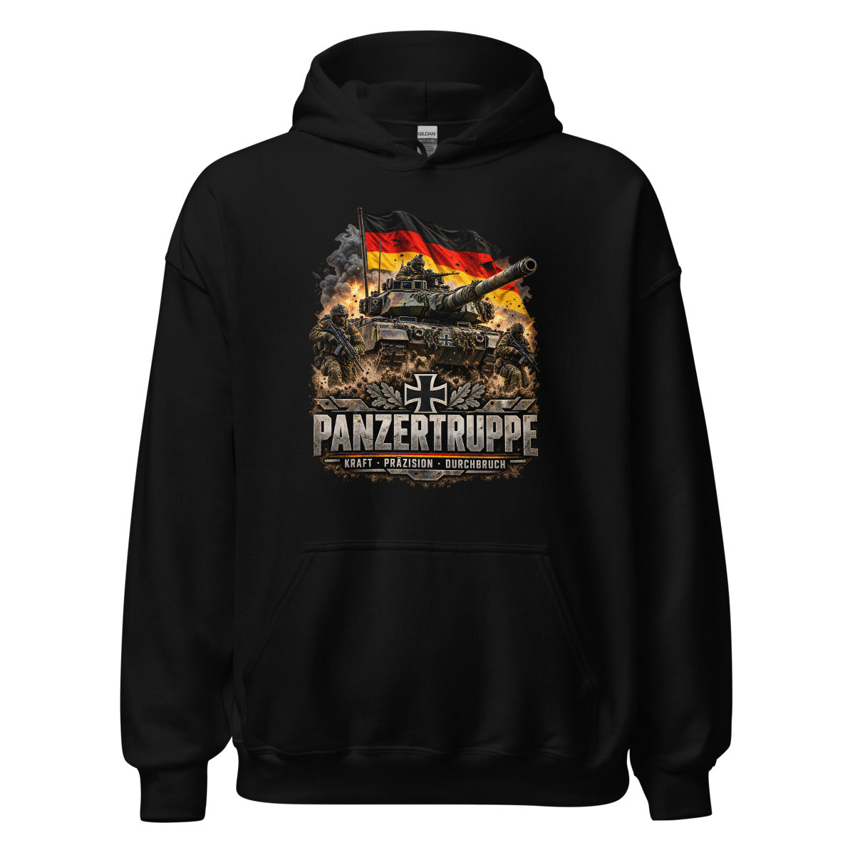 Panzertruppe Deutschland – Hoodie – großer Frontdruck