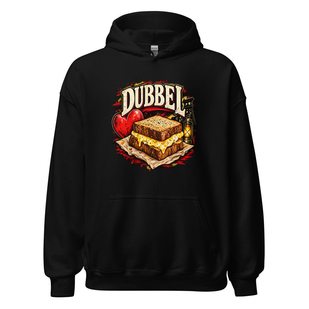 Dubbel Käse-Sandwich – Hoodie – großer Frontdruck