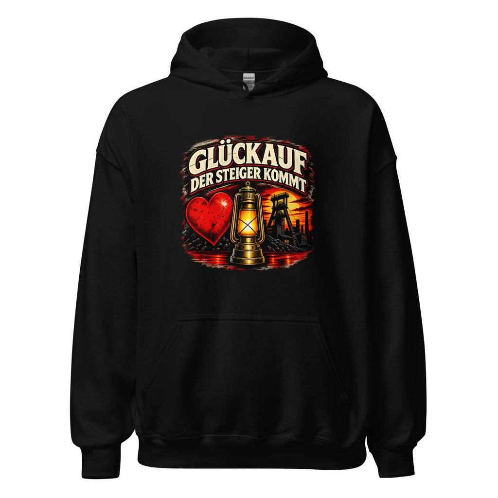 Glückauf - Der Steiger kommt – Hoodie – großer Frontdruck