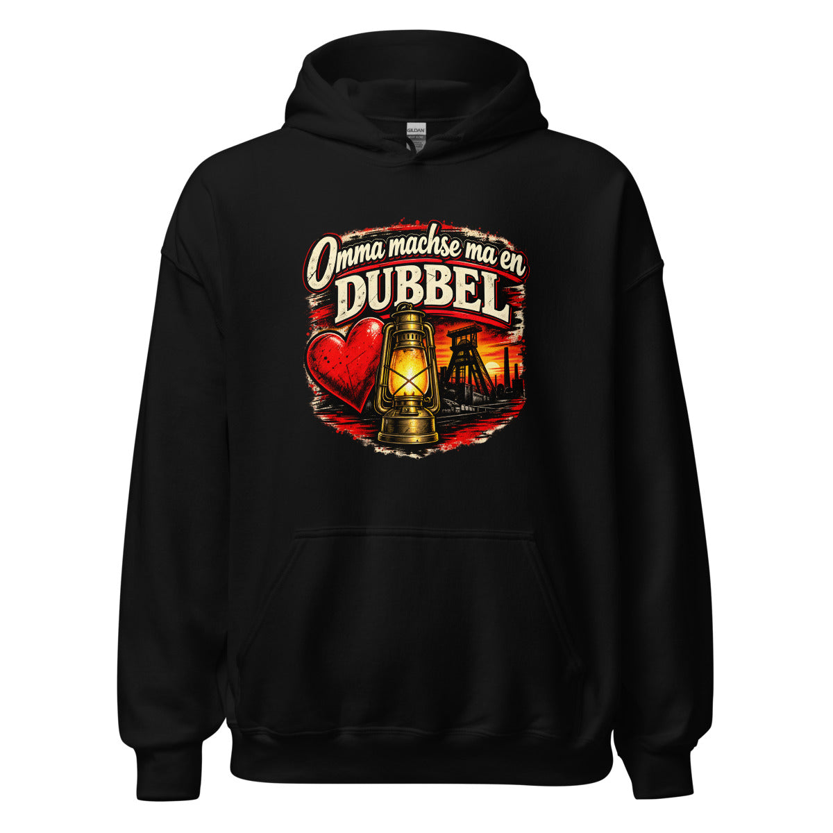 Omma machse ma en Dubbel – Hoodie – großer Frontdruck