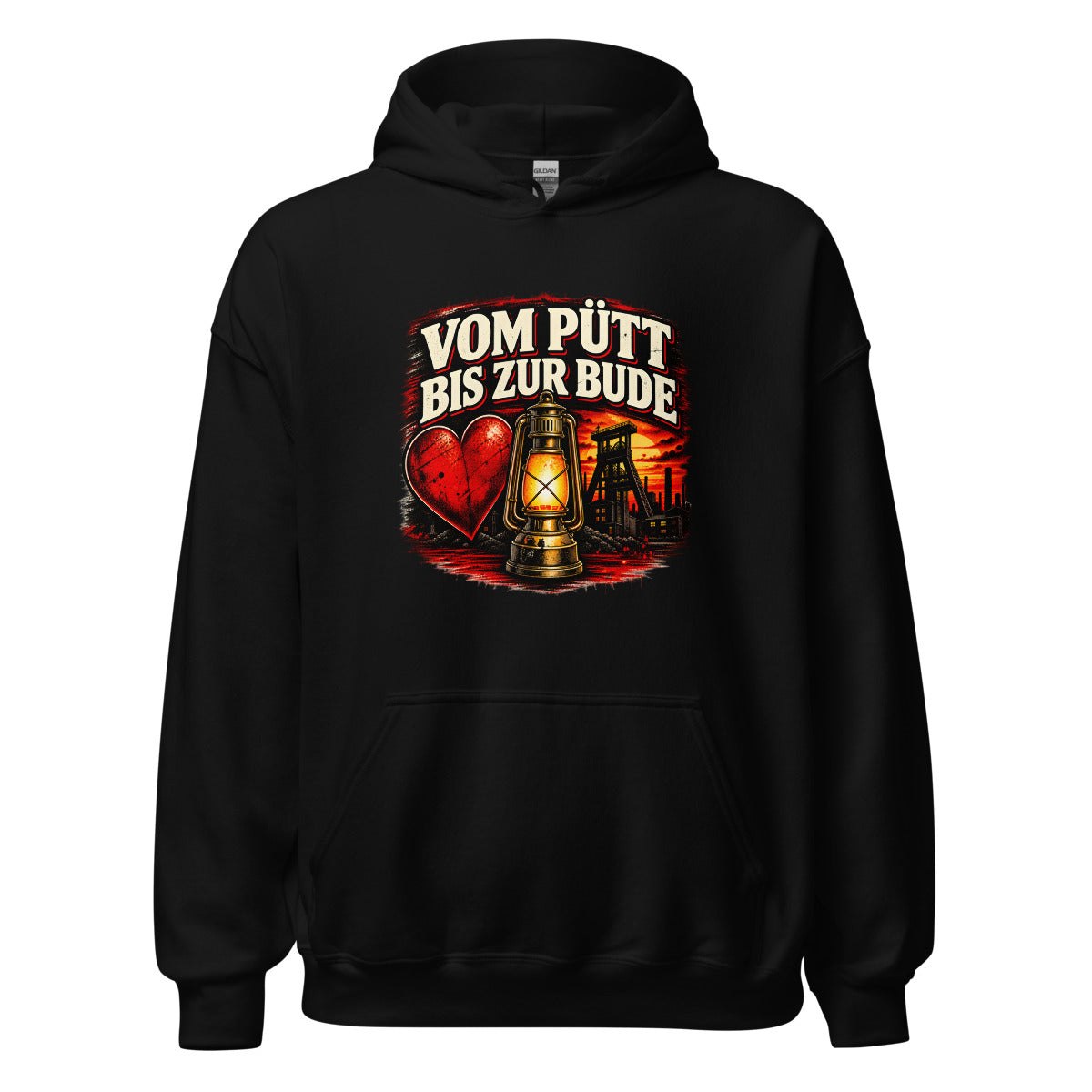 Vom Pütt bis zur Bude – Hoodie – großer Frontdruck