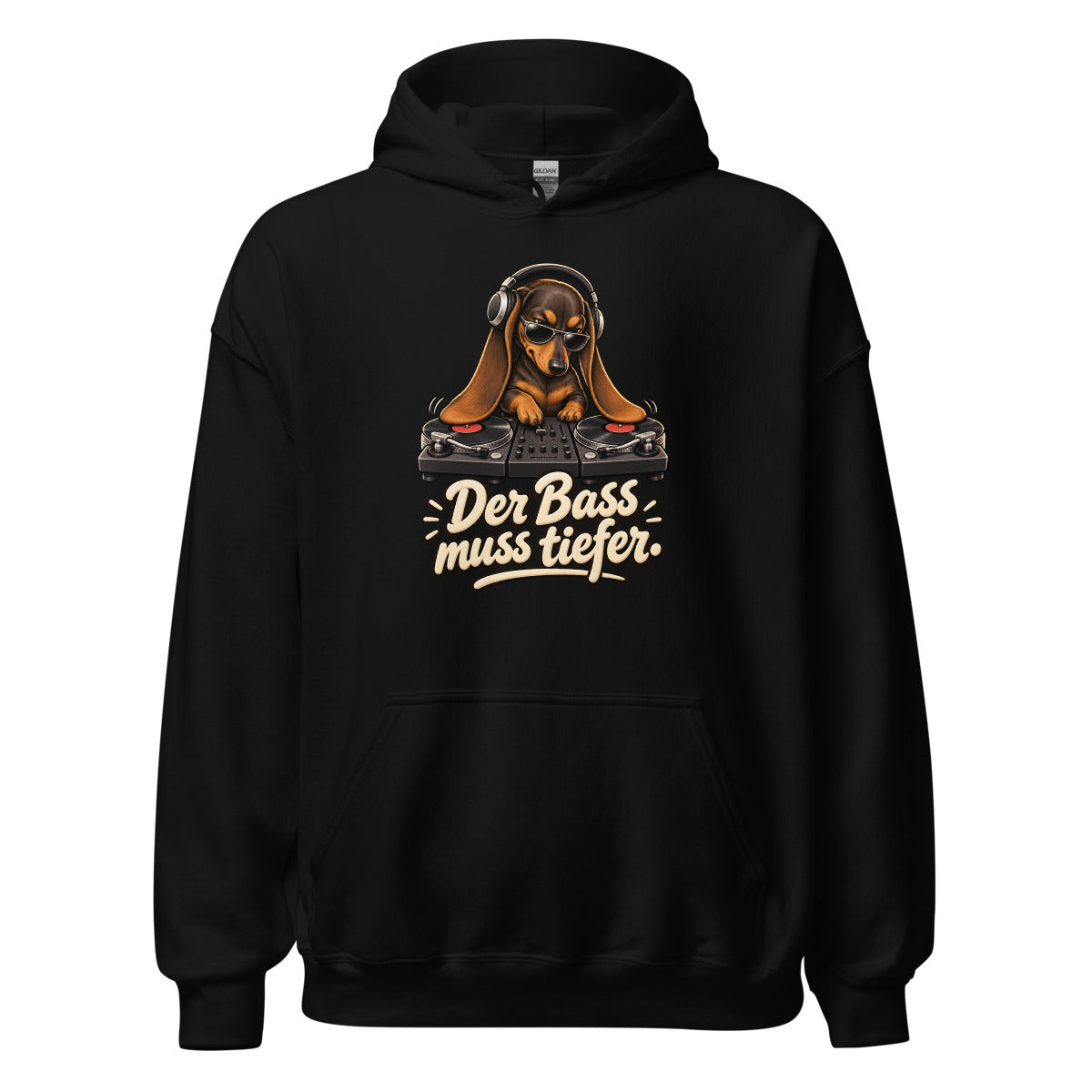 DJ Dackel – Hoodie – großer Frontdruck