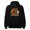 Feuerwehr-Skelett mit Schriftzug "Legends Never Die" – Hoodie – großer Frontdruck