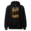 Skelett-Gentleman mit Zylinder und Gehstock – Hoodie – großer Frontdruck
