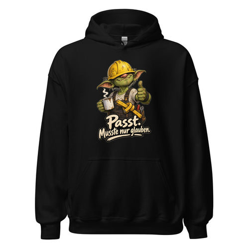 Baustellen-Kobold – Hoodie – großer Frontdruck