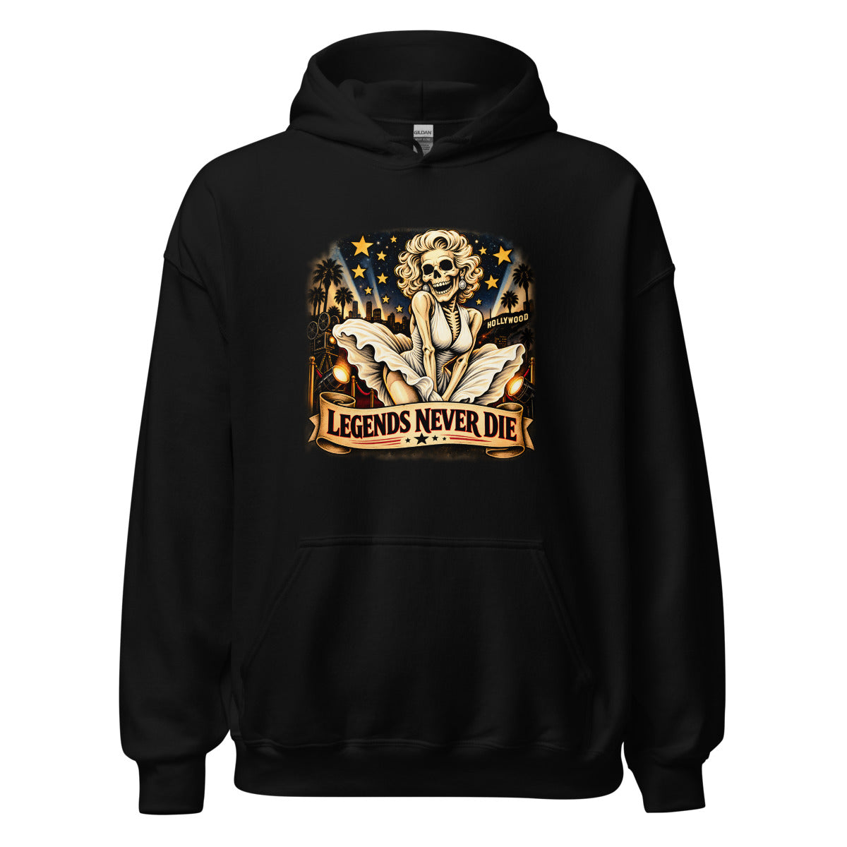 Legends Never Die – Hoodie – großer Frontdruck