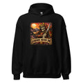 Skelett-Samurai mit Schriftzug "Legends Never Die" – Hoodie – großer Frontdruck