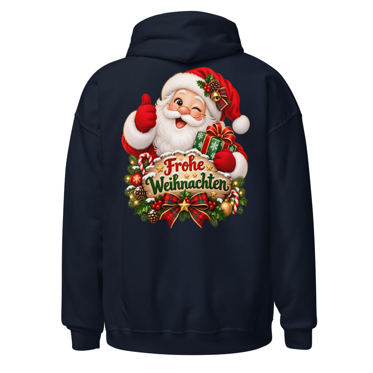 Weihnachtsmann mit Schriftzug. – Unisex Heavy Blend Hoodie | Gildan 18500