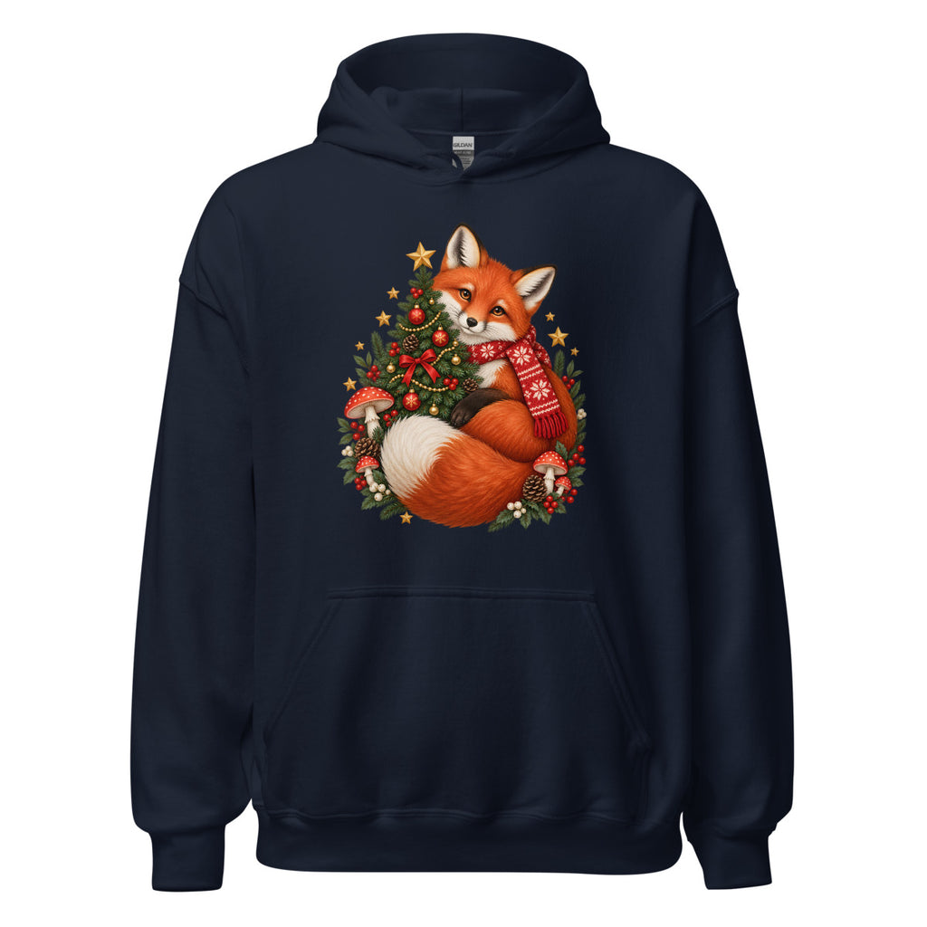 Weihnachtsfuchs – Hoodie – großer Frontdruck