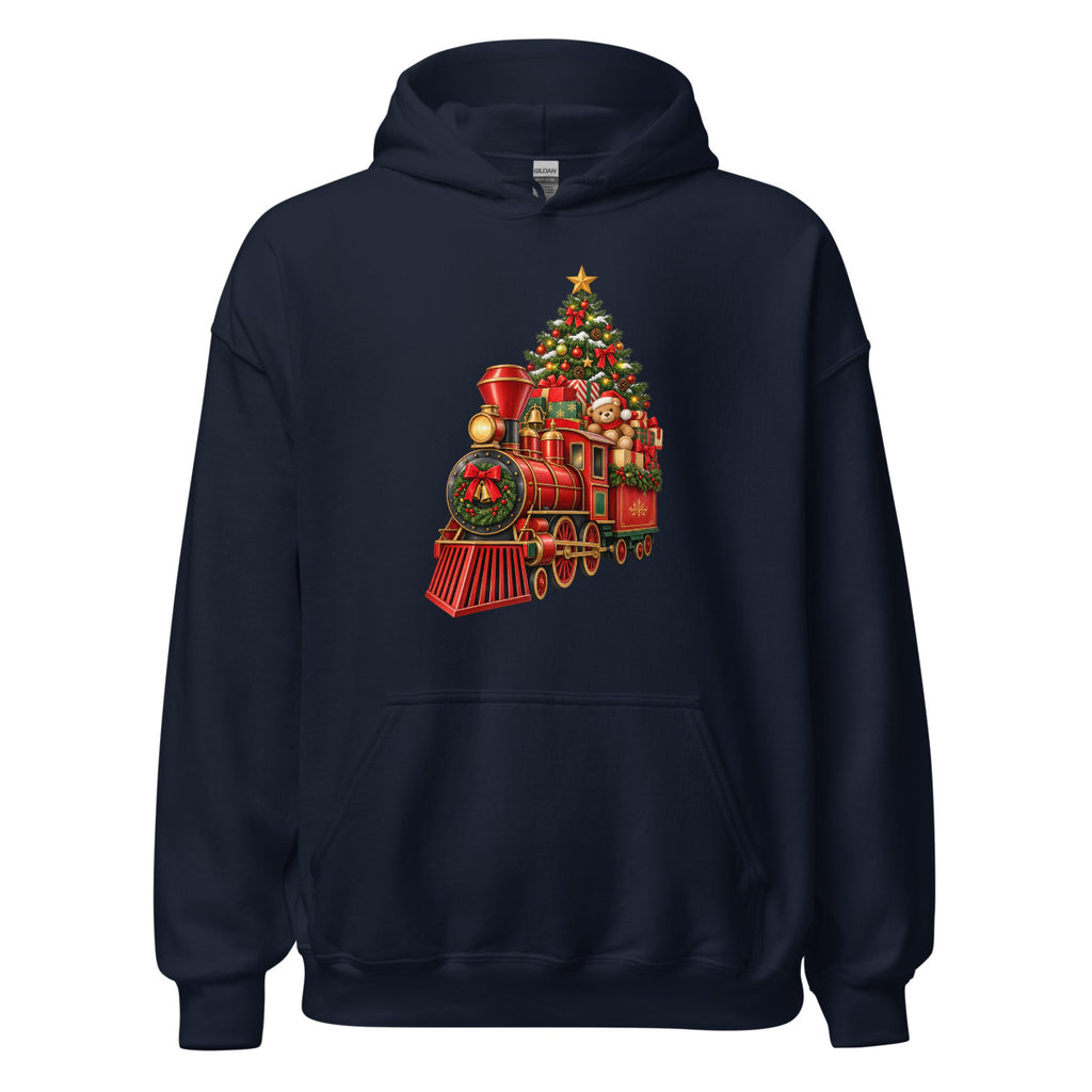 Weihnachtszug – Hoodie – großer Frontdruck