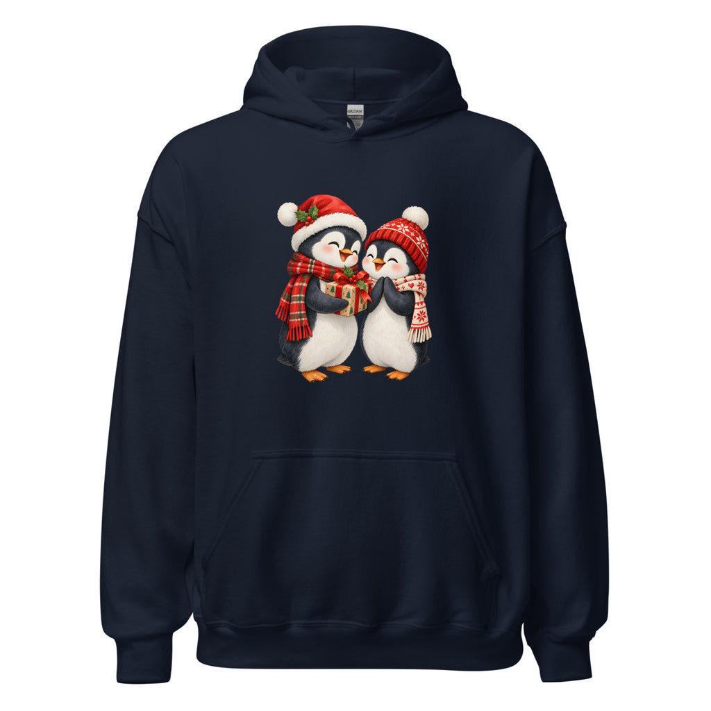 Pinguinfreude – Hoodie – großer Frontdruck