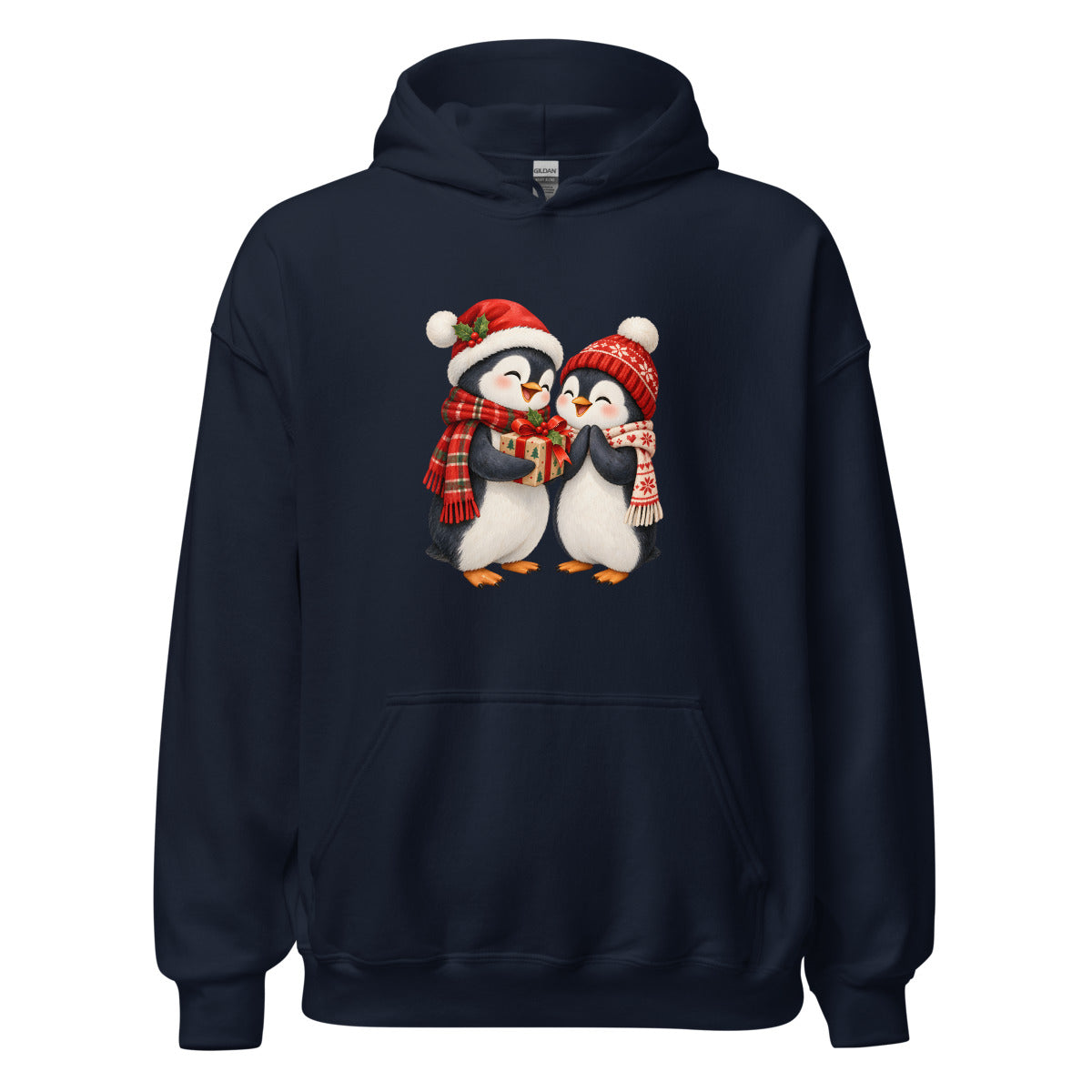 Pinguinfreude – Hoodie – großer Frontdruck