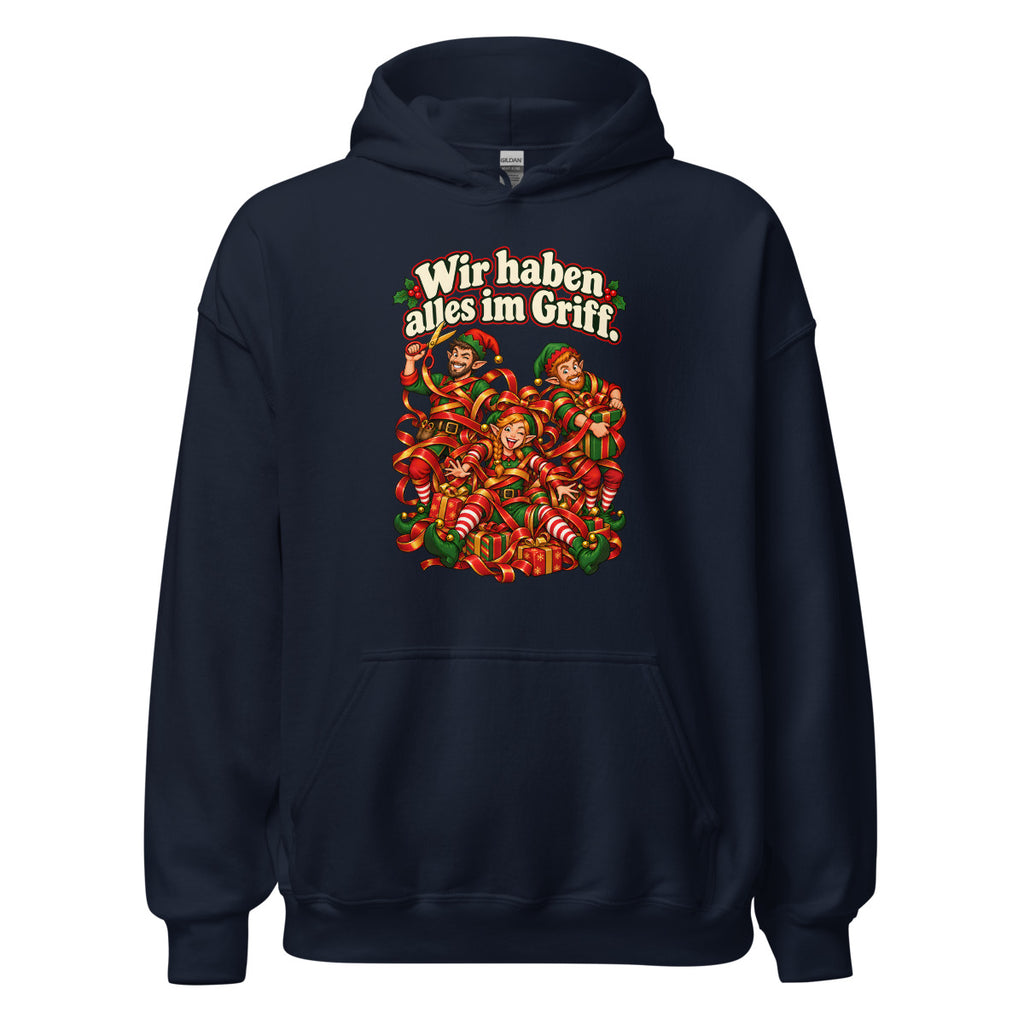 Wir haben alles im Griff. – Hoodie – großer Frontdruck