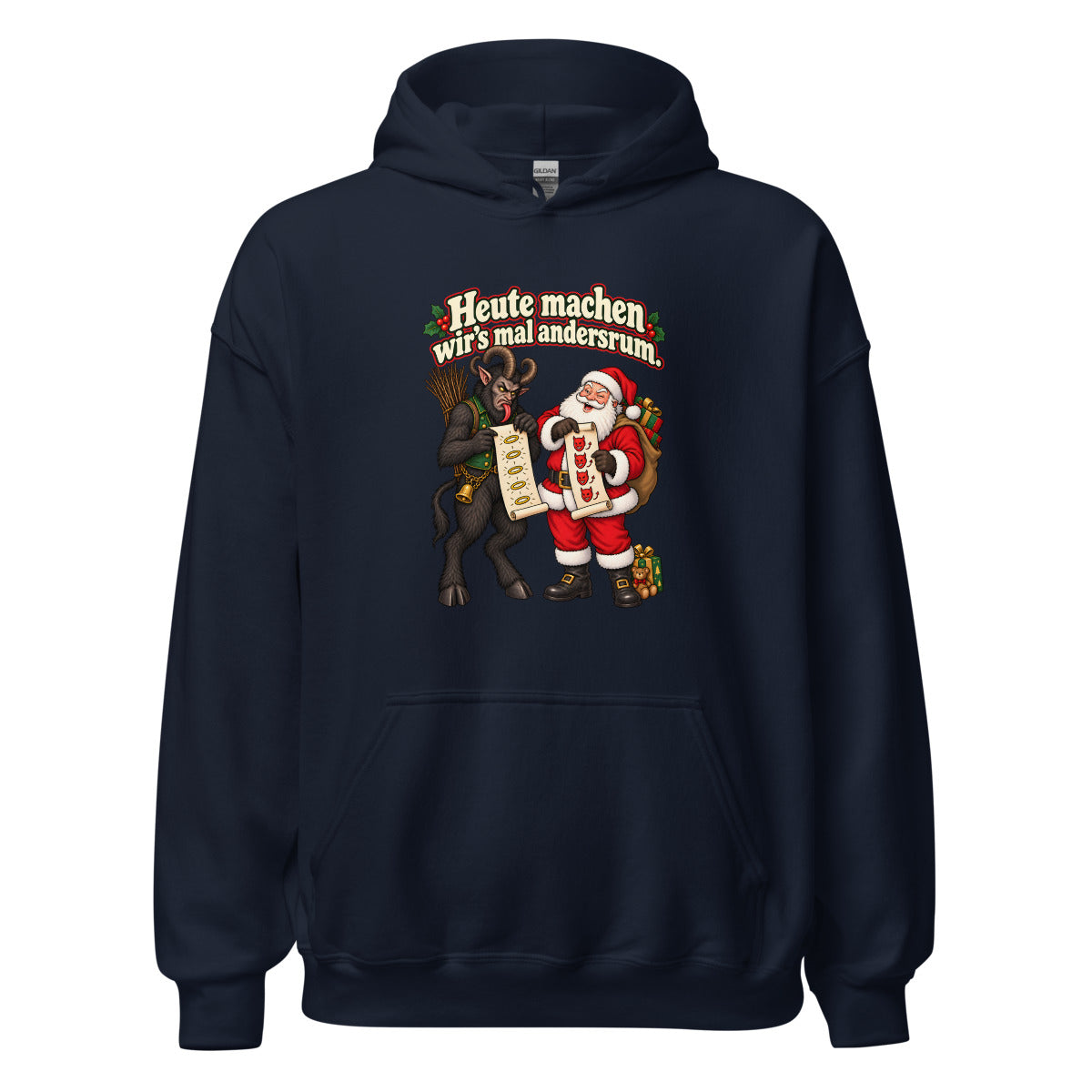 Heute machen wir’s mal andersrum. – Hoodie – großer Frontdruck
