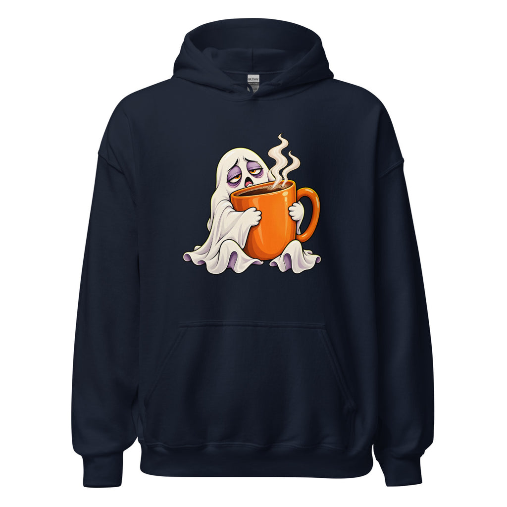 Kaffeegeist im Morgenmodus – Hoodie – großer Frontdruck