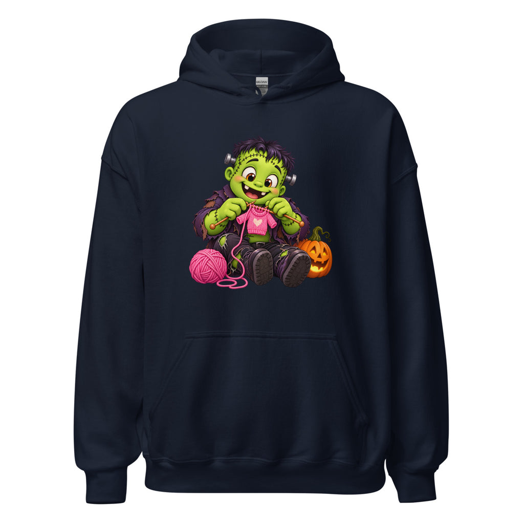 Strickmonster mit Herz – Hoodie – großer Frontdruck